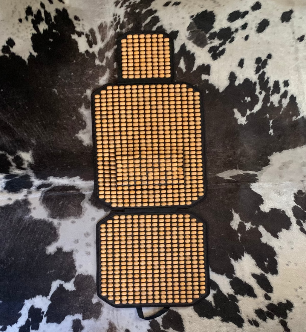 Wooden Beaded Car Seat Cover